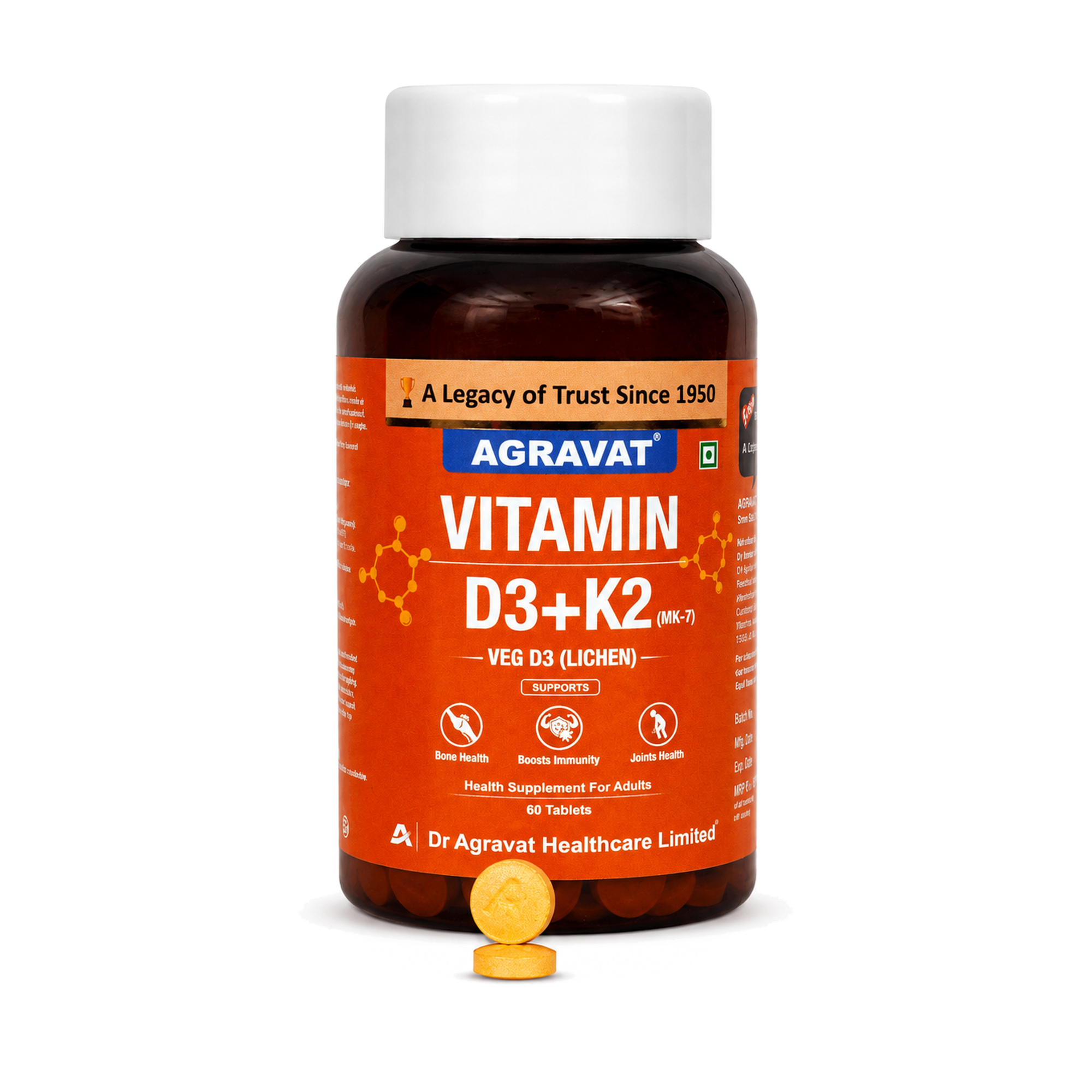 AGRAVAT Vitamin D3 and K2