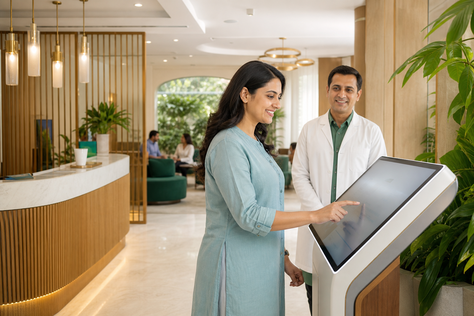 AGRAVAT clinician guiding a patient through a private health assessment